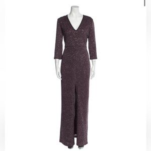 ST. JOHN V-Neck Long Dress